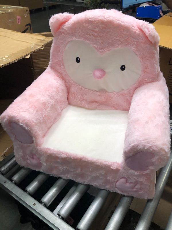 Photo 4 of Animal Adventure | Sweet Seats | Pink Owl Children's Plush Chair