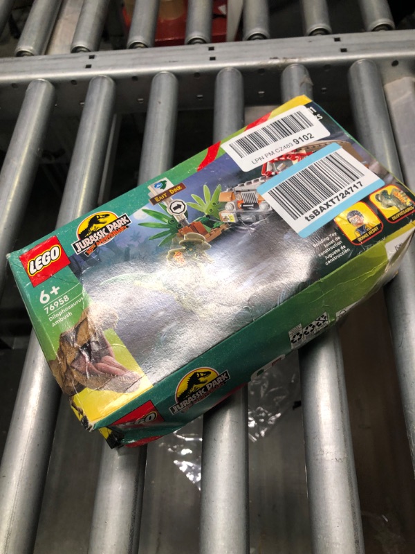 Photo 2 of LEGO Jurassic Park Dilophosaurus Ambush 76958 Buildable Toy Set for Jurassic Park 30th Anniversary; Dinosaur Toy for Boys and Girls with Dino Figure and Jeep Car Toy; Gift Idea for Ages 6 and up