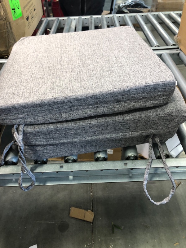 Photo 2 of 3 Pack 15.6 Square Grey Outdoor Cushions