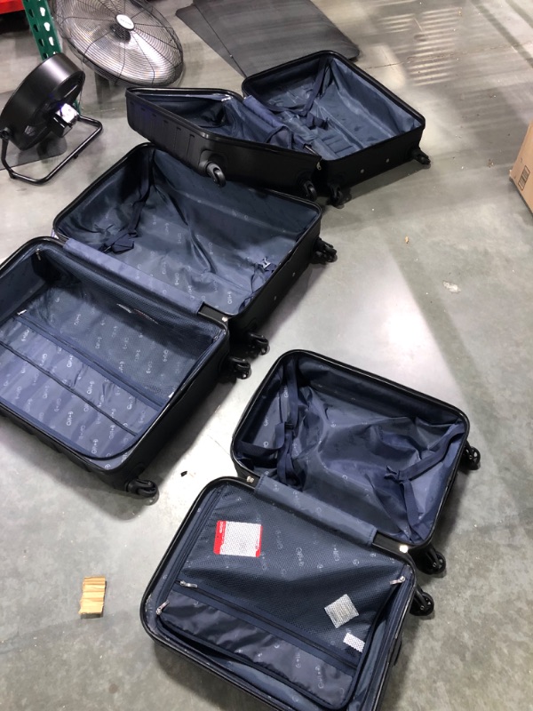 Photo 1 of COOLIFE Luggage 3 Piece Set Suitcase Spinner Hardshell Lightweight TSA Lock 4 Piece Set
