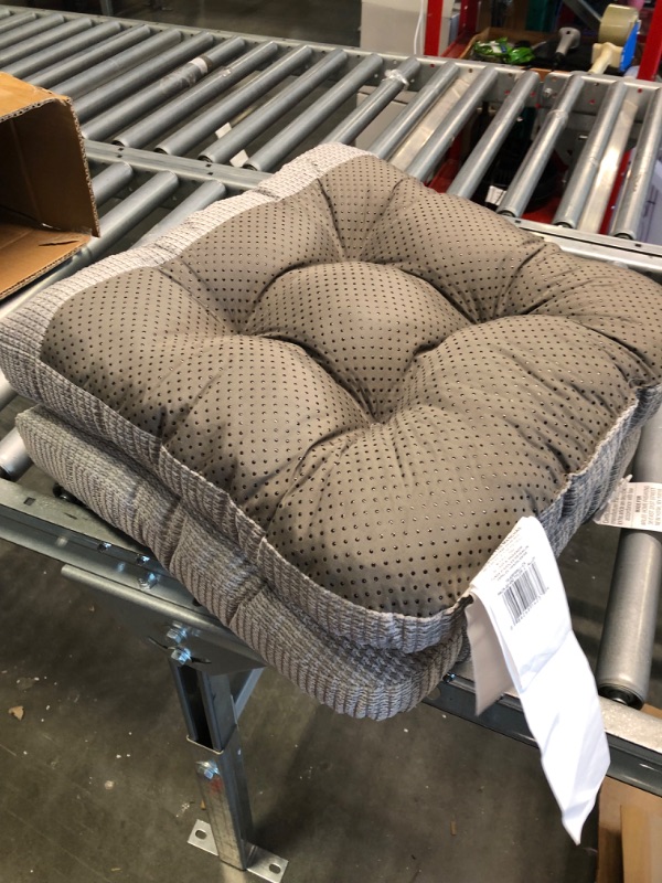 Photo 1 of Arlee Non-Skid Chair Pads, 2 Count (Pack of 1), Alloy Gray Alloy Gray 2 Count (Pack of 1)
