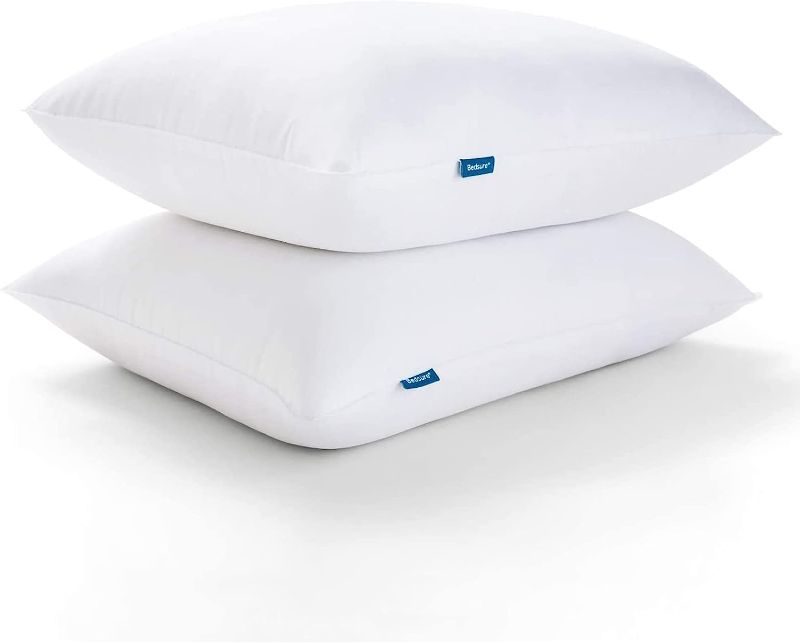 Photo 1 of Bedsure Pillows King Size Set of 2 - King Size Pillows 2 Pack Premium Down Alternative Hotel Pillows Set of 2- Soft and Supportive Bed Pillows for Side and Back Sleeper
