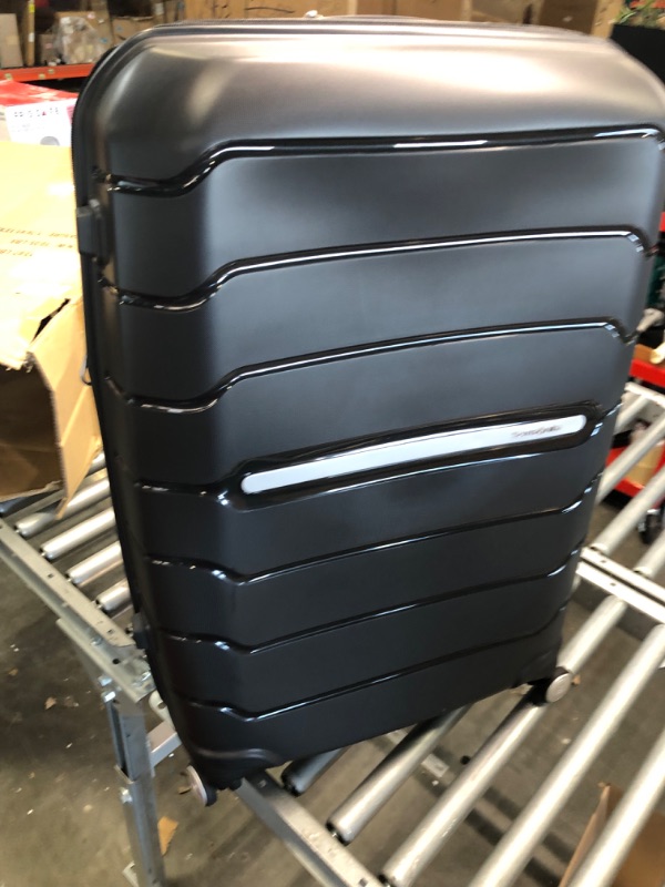 Photo 1 of Samsonite Freeform Hardside Expandable with Double Spinner Wheels, Checked-Large 28-Inch, Black Checked-Large 28-Inch Black