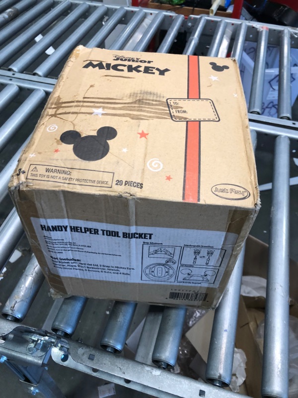 Photo 1 of Disney Junior Mickey Mouse Handy Helper Tool Bucket Construction Role Play Set, 25-pieces, by Just Play