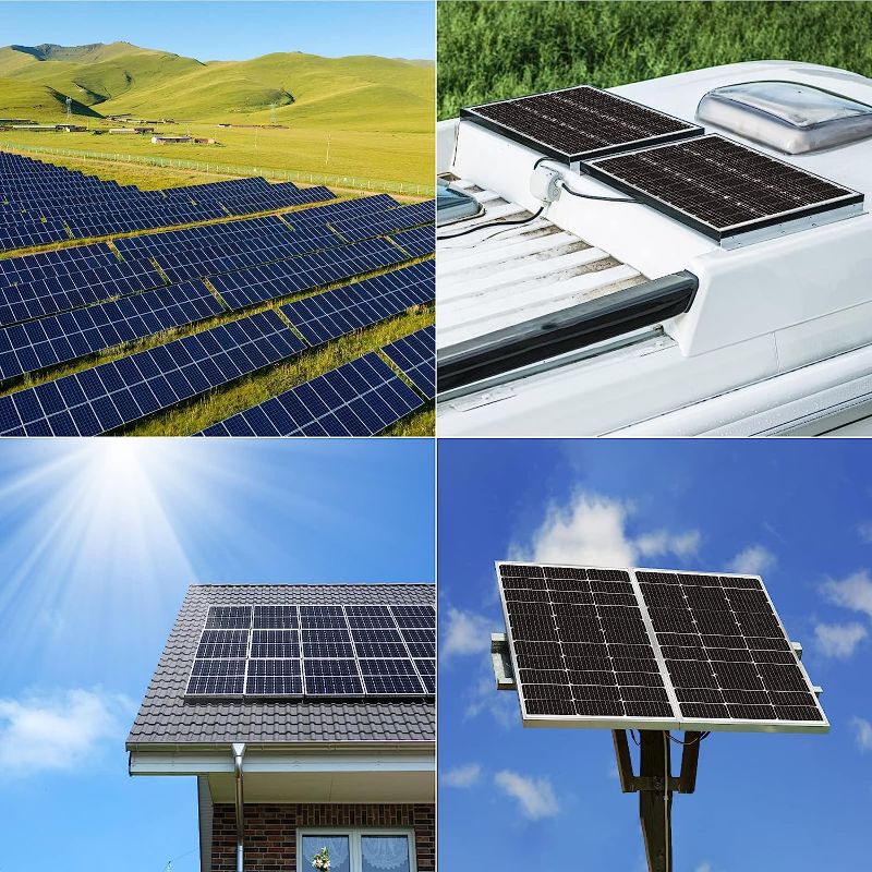 Photo 3 of 10BB Cell 150 Watt Solar Panels Monocrystalline, High-Efficiency Module PV Power Charger 12V Solar Panels for Homes Camping RV Battery Boat Caravan and Other Off-Grid Applications 150w Solar Panel