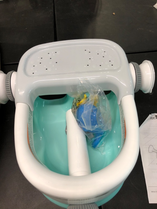 Photo 4 of Summer My Bath Seat with Toys – Baby Bathtub Seat for Sit-Up Bathing with Backrest Support, Plus Fun Bath Toys – Easy to Set-Up, Remove, and Store