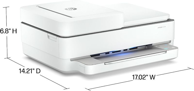 Photo 6 of HP ENVY 6455e Wireless Color All-in-One Printer with 6 Months Free Ink with HP+ (223R1A), white