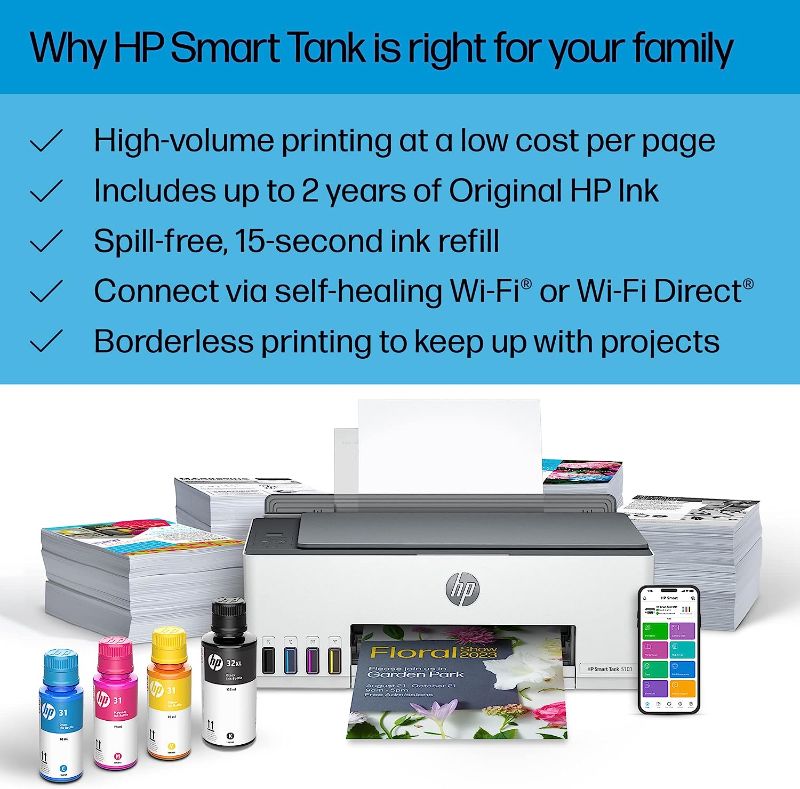Photo 8 of Smart Tank 5101 Wireless All-In-One Supertank Inkjet Printer with up to 2 Years of Ink Included