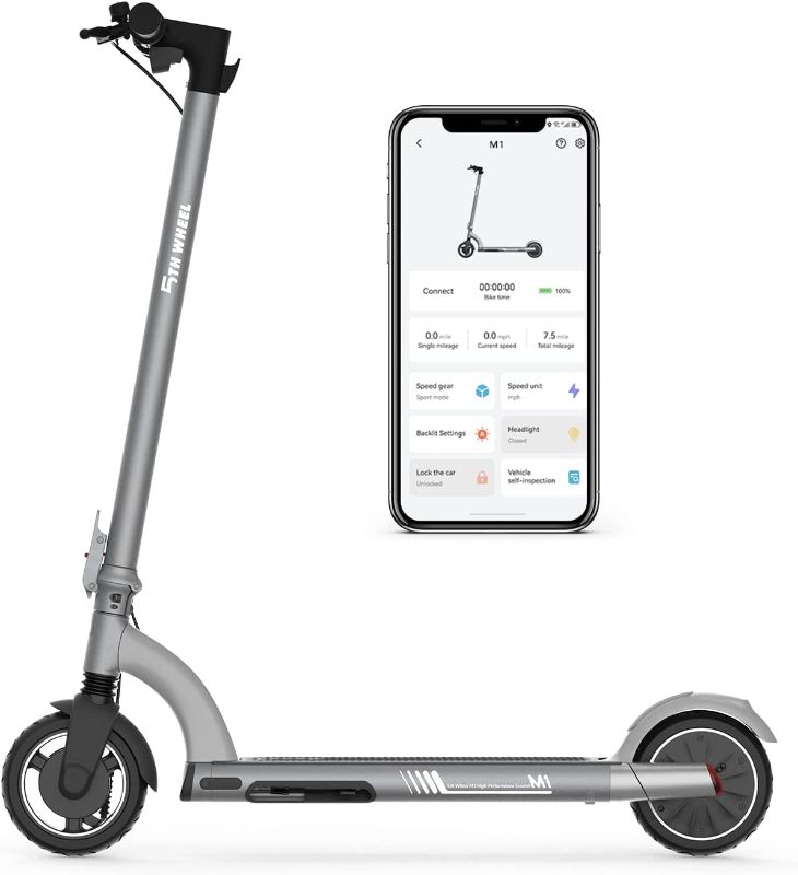 Photo 1 of 5TH WHEEL M1 Electric Scooter - 13.7 Miles Range & 15.5 MPH, 500W Peak Motor, 8" Inner-Support Tires, Triple Braking System, Foldable Electric Scooter for Adults and Teens
**SLIGHT SCUFF ON TIRES AND BASE**