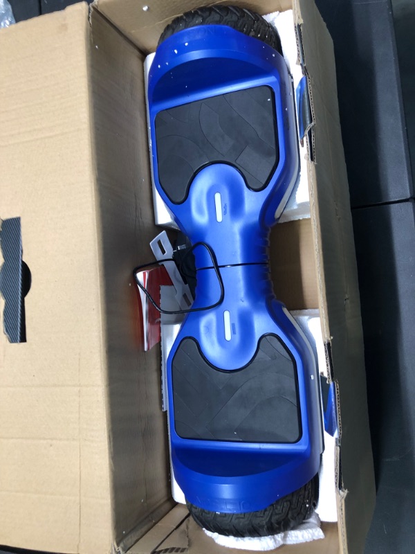 Photo 3 of Jetson Self Balancing Hoverboard with Built in Bluetooth Speaker | Includes All Terrain Tires | LED Lights
**LIGHTLY USED, SLIGHT SCUFF ON WHEEL CASING UNDERSIDE**