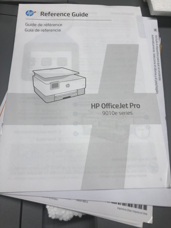 Photo 1 of HP OfficeJet Pro 9015e Wireless Color All-in-One Printer with bonus 6 months Instant ink with HP+ (1G5L3A),Gray