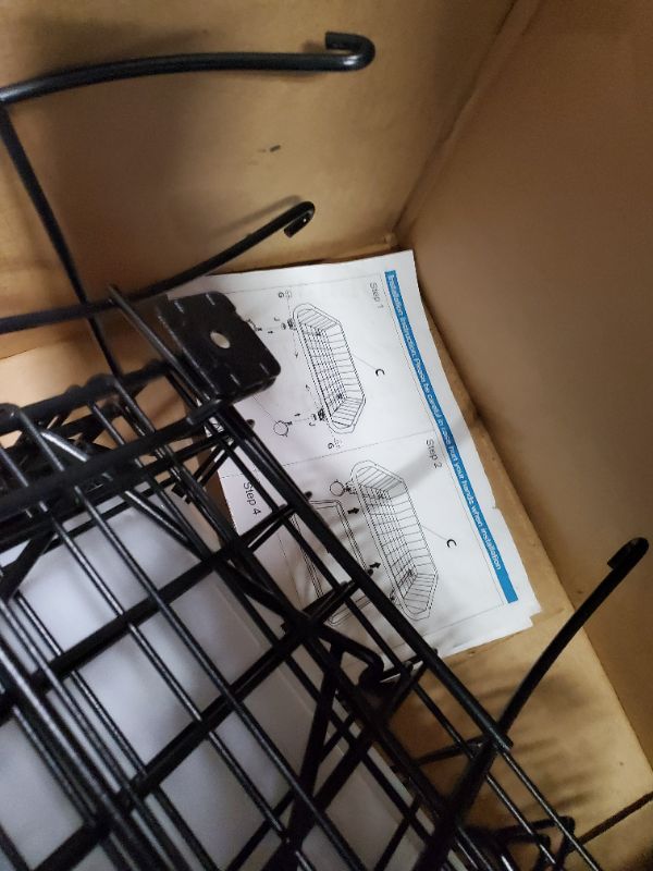 Photo 1 of 6 Tiered Fruit Basket for Kitchen Stackable Wire Baskets with Wheels and Anti Skid Feet Kitchen Storage Cart Bin Snack Stand Fruit and Vegetable Basket Rack for Potato Onion Pantry Organizer