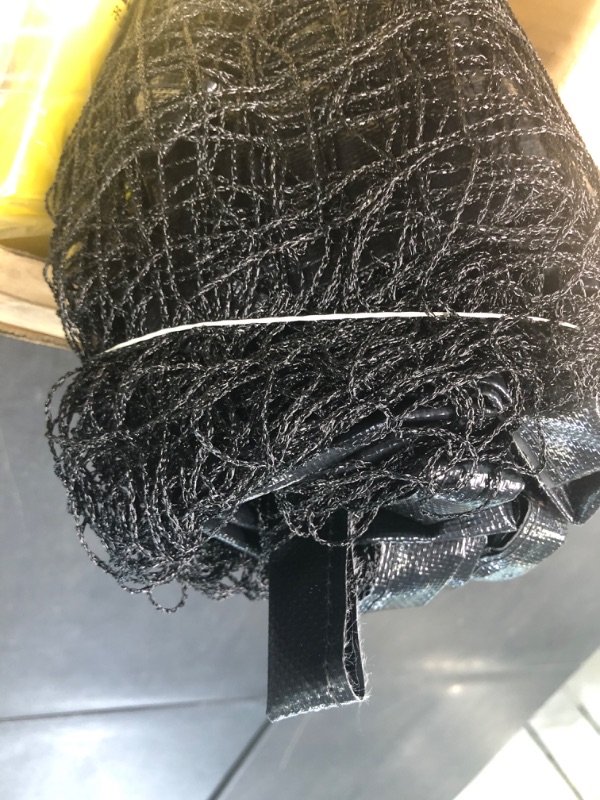 Photo 1 of A11N Portable Pickleball Net System, Designed for All Weather Conditions with Steady Metal Frame and Strong PE Net, Regulation Size Net with Carrying Bag Yellow&Black