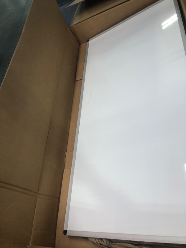 Photo 1 of VIZ-PRO Magnetic Dry Erase Board, 24 X 18 Inches, Silver Aluminium Frame---SCRATCHED