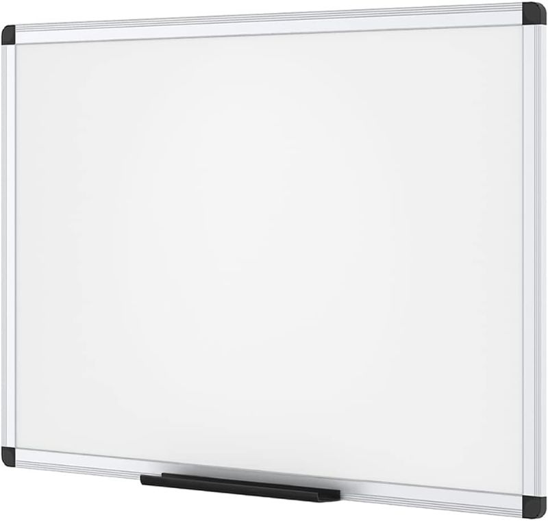 Photo 1 of VIZ-PRO Magnetic Dry Erase Board, 24 X 18 Inches, Silver Aluminium Frame---SCRATCHED