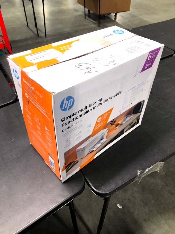 Photo 1 of HP DeskJet 4155e Wireless Color All-in-One Printer & 67XL Tri-Color High-Yield Ink Cartridge | 3YM58AN & 67XL Black High-Yield Ink Cartridge | 3YM57AN Printer + Tri-color Ink + Black Ink