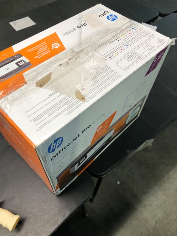 Photo 1 of HP OfficeJet Pro 8034e Wireless Color All-in-One Printer with 1 Full Year Instant Ink,White