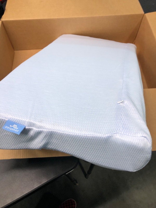 Photo 5 of AM AEROMAX Cooling Contour Memory Foam Pillow, Cervical Pillow for Neck Pain Relief, Neck Orthopedic Sleeping Pillows for Side, Back and Stomach Sleepers.