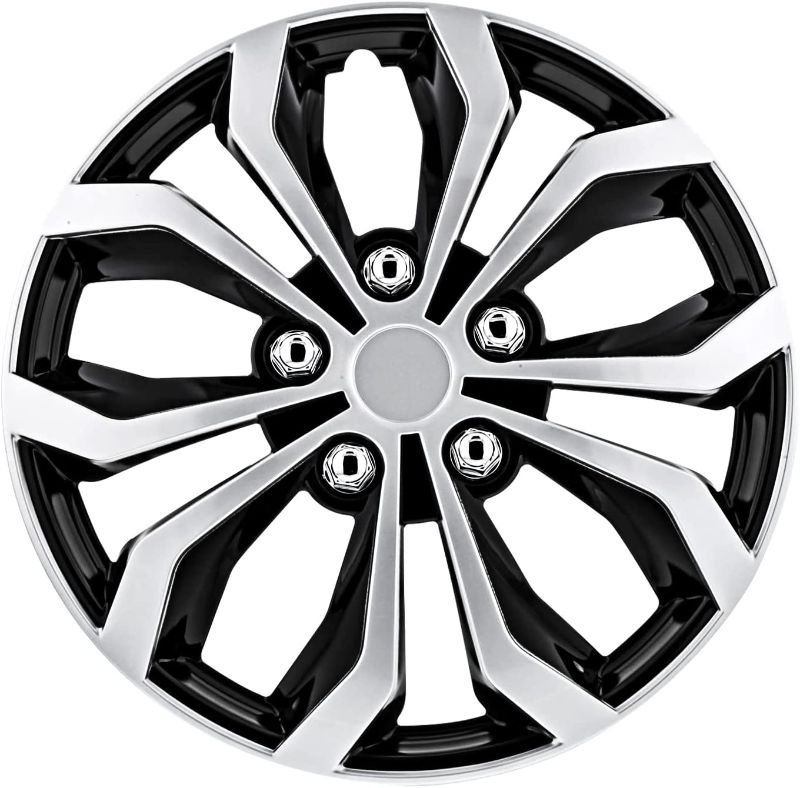 Photo 1 of 
Pilot Automotive WH553-16S-BS 16 Inch Spyder Black & Silver Universal Hubcap Wheel Covers For Cars - Set Of 4 - Fits Most Cars