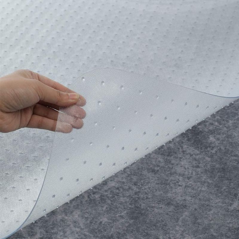 Photo 1 of Office Chair Mat for Carpeted Floor  Home & Office - Premium Polycarbonate Studded Standard Low Pile Carpet Desk Computer Thin...