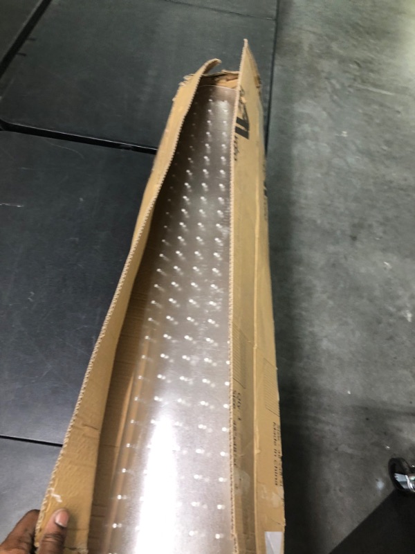 Photo 1 of Office Chair Mat for Carpeted Floor  Home & Office - Premium Polycarbonate Studded Standard Low Pile Carpet Desk Computer Thin...
