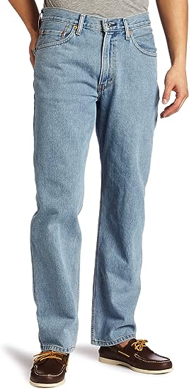 Photo 1 of Levi's Men's 550 Relaxed Fit Jeans (Also Available in Big & Tall), Light Stonewash