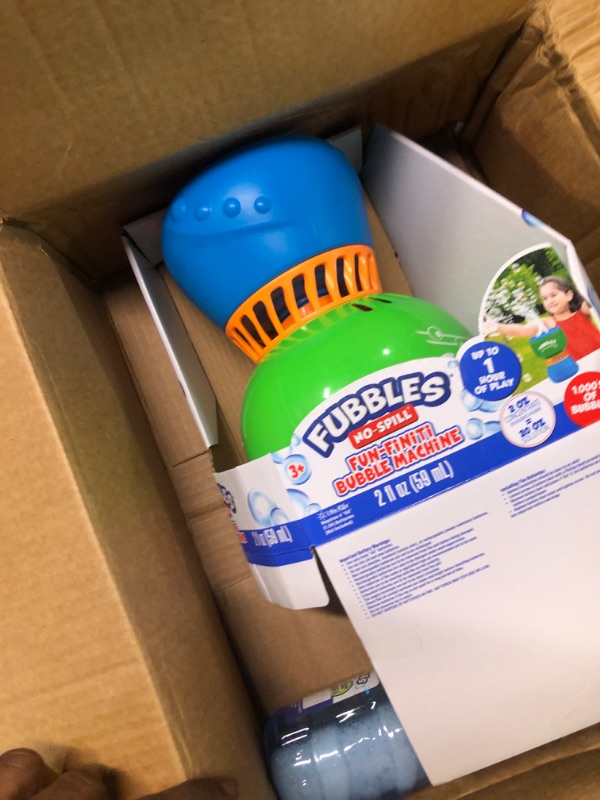 Photo 1 of Little Kids Fubbles No-Spill Fun-Finiti Bubble Machine Active Play for Ages 3 to 8
