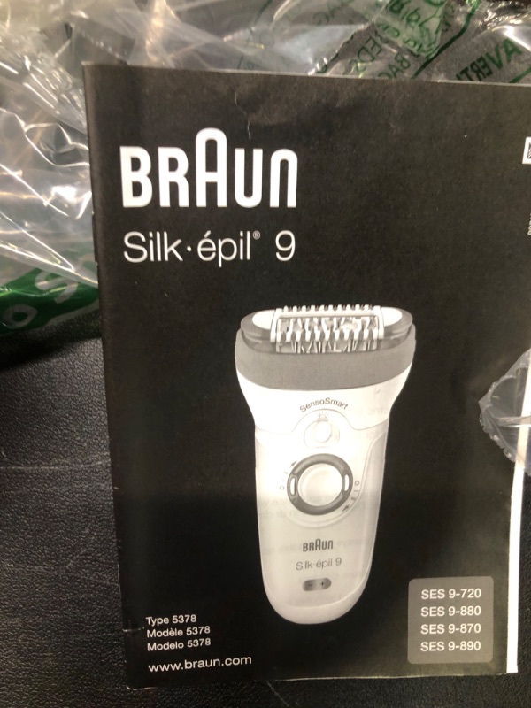 Photo 2 of Braun Epilator Silk-épil 9 9-720, Hair Removal for Women, Wet & Dry, Womens Shaver & Trimmer, Cordless, Rechargeable Silk-epil 9-720