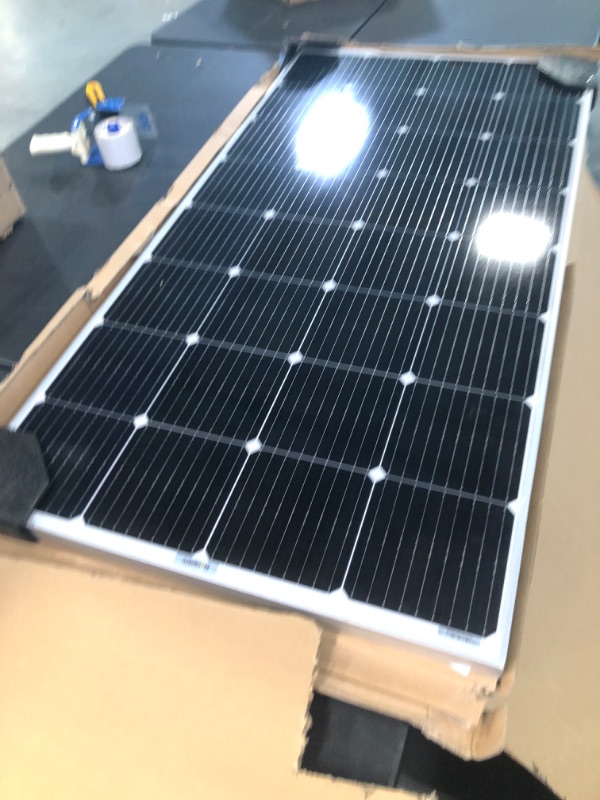 Photo 4 of BougeRV 9BB Cell 200 Watts Mono Solar Panel,22.8% High Efficiency Module Monocrystalline Technology Work with 12 Volts Charger for RV Camping Home Boat...