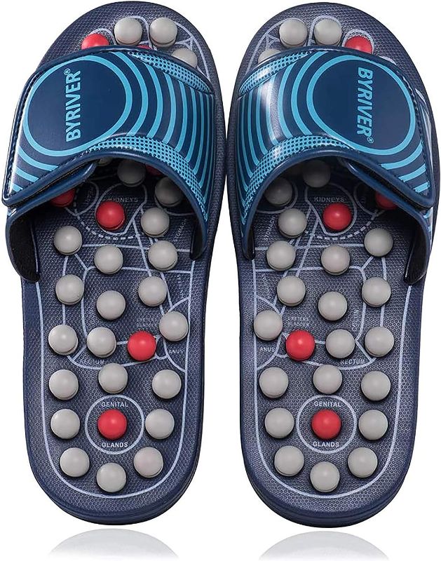 Photo 1 of 
LONG-M Acupressure Massage Slippers Shoes Sandals Mat Gift for Men Women, Relieve Plantar Fasciitis Heel Arch Arthritis