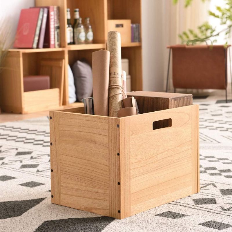 Photo 3 of 
Stackable Wood Storage Cube/Basket/Bins Organizer for Home Books Clothes Toy Modular Open Cubby Storage System - Office Cubical Bookcase Closet...