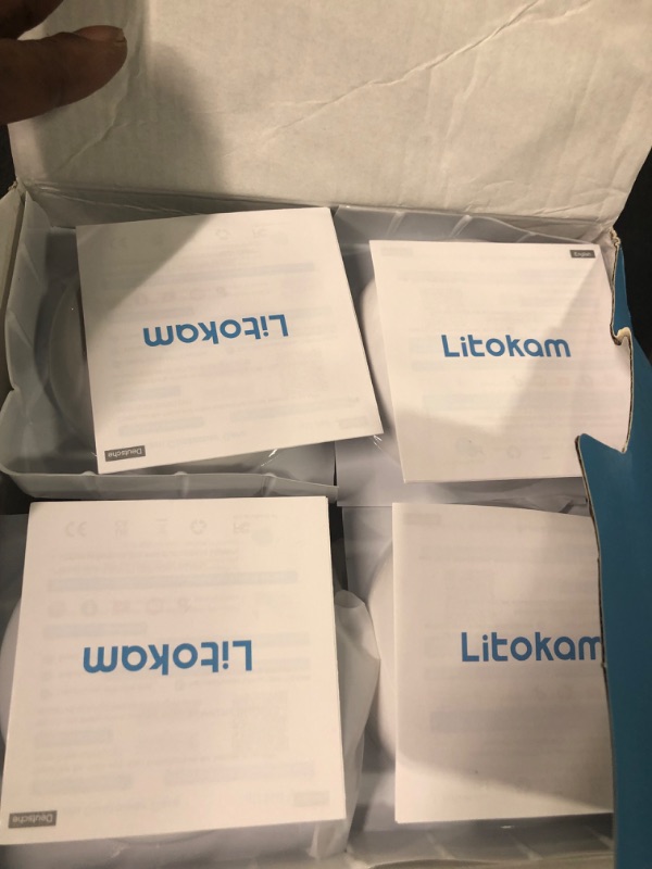 Photo 1 of litokam Indoor Security Camera with 360° Motion Tracking, Baby Monitor Camera with Night Version, 1080P Home Security Cameras Wireless for Dog, Pet Camera with App, Two Way Audio, WiFi Camera 2 Pack