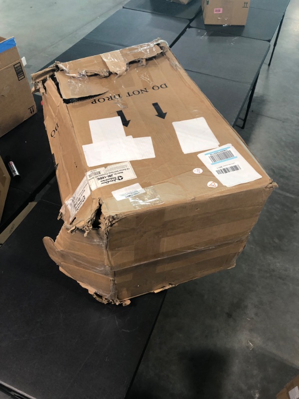 Photo 1 of JohnDow Industries JDI-18DC 18 Gallon Air-Operated Self-Evacuating Portable Oil Drain, 16 inch Diameter Funnel, Adjustable Funnel Height of 36.5 in to 59 in. 6 Foot Nylon Reinforced Discharge Hose