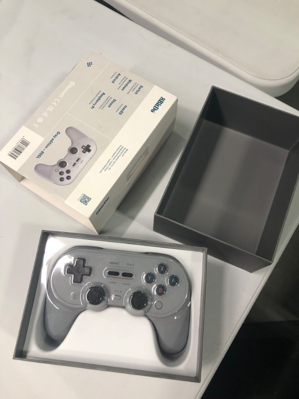 Photo 3 of 8BitDo Pro 2 Bluetooth Controller for Switch, PC, Android, Steam Deck, Gaming Controller for iPhone, iPad, macOS and Apple TV (Gray Edition)