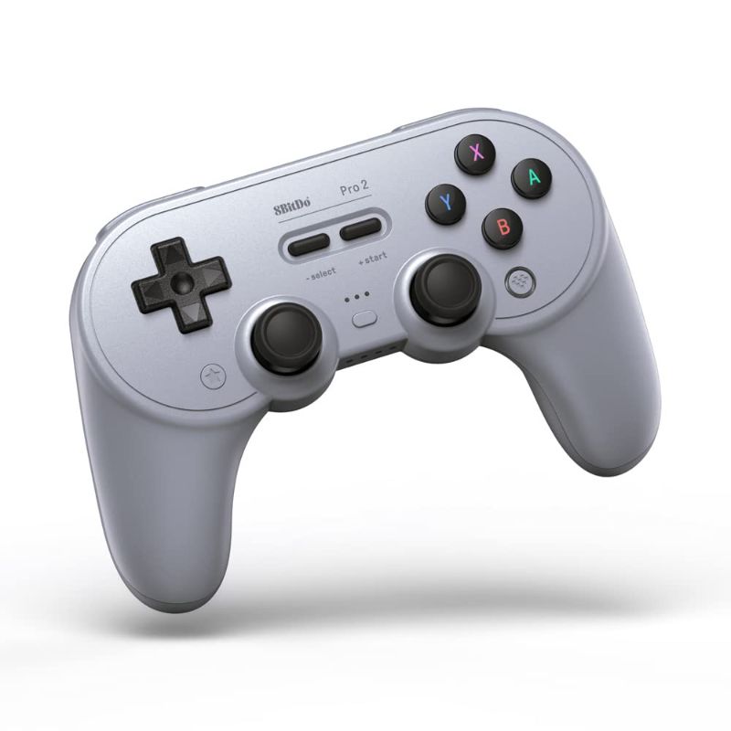 Photo 1 of 8BitDo Pro 2 Bluetooth Controller for Switch, PC, Android, Steam Deck, Gaming Controller for iPhone, iPad, macOS and Apple TV (Gray Edition)