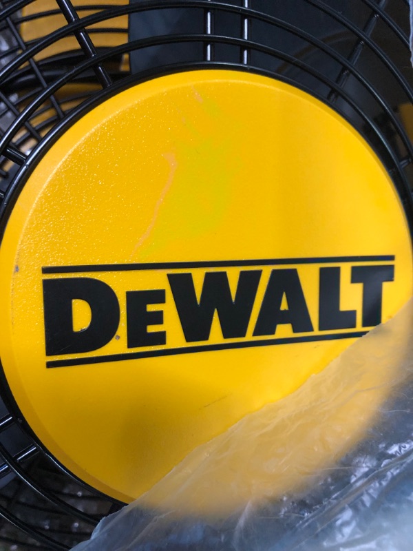 Photo 6 of DEWALT 18" Industrial, Drum, Floor, barn, air Mover, Warehouse Fan, Yellow