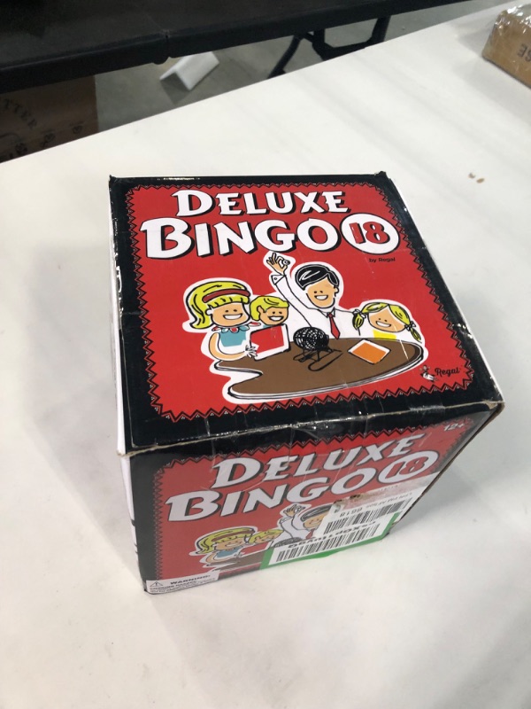 Photo 3 of Regal Bingo - Deluxe Bingo Set - Includes Bingo Cage, Master Board, 18 Mixed Cards, 75 Calling Balls, Colorful Chips - Ideal for Large Groups, Parties 18 Card Set