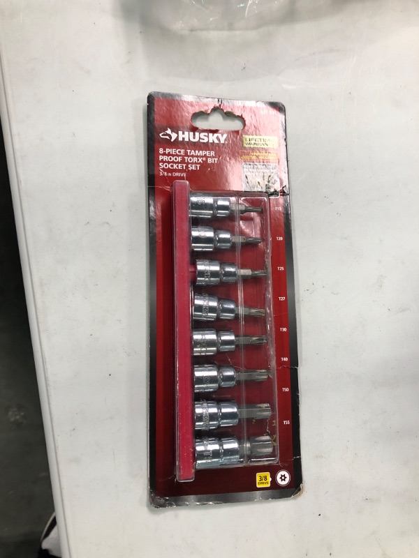 Photo 2 of 3/8 in. Drive Tamper Proof Torx Bit Socket Set (8-Piece)