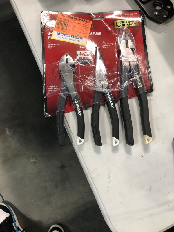 Photo 2 of High-Leverage Long Nose Pliers Set (3-Piece)