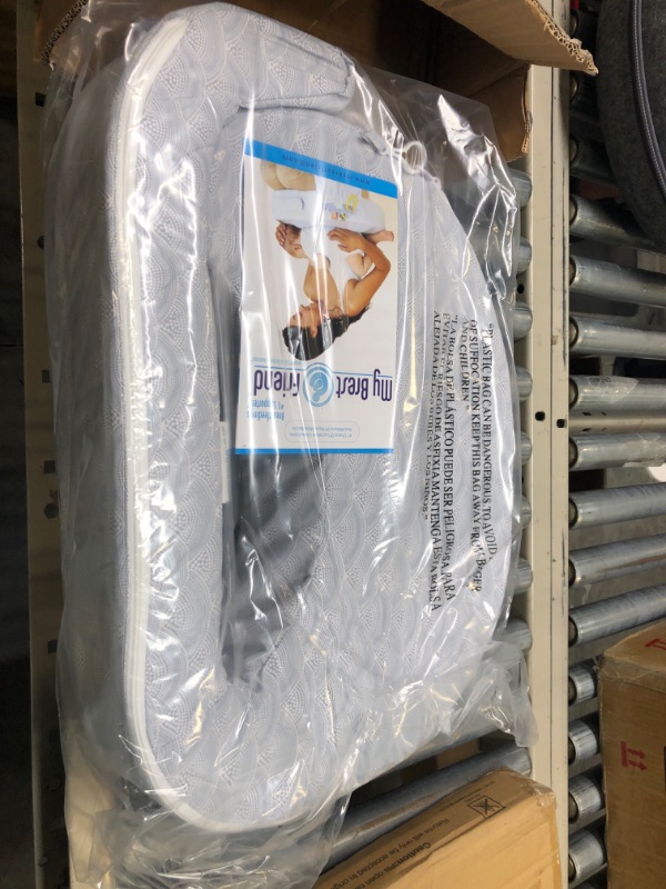 Photo 1 of My Brest Friend Original Nursing Pillow For Breastfeeding, Nursing and Posture Support with Pocket and Removable Slipcover, Horizon