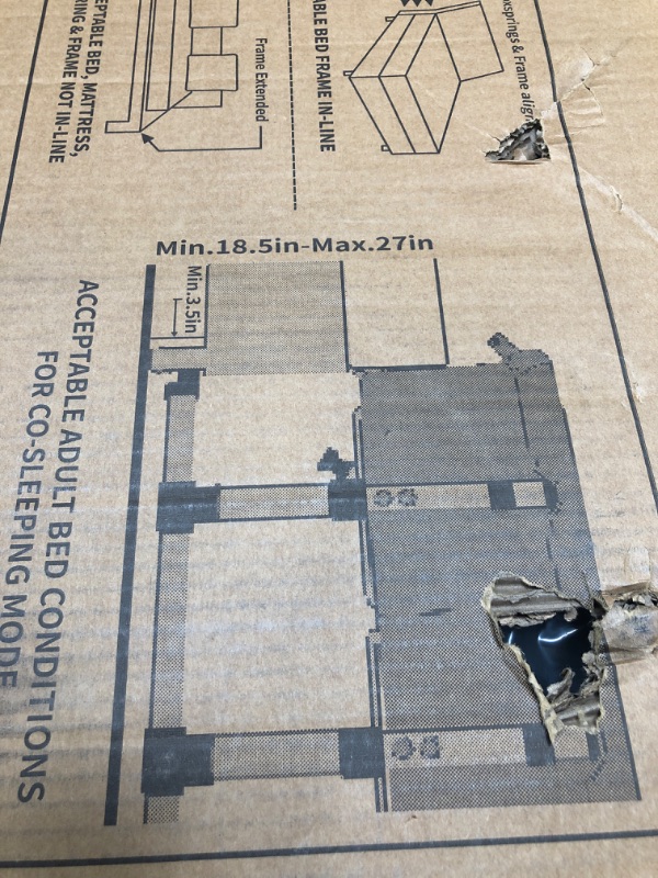 Photo 4 of Ihoming Twin Bassinets for Baby, Double Bassinet Bedside Sleeper for Twins, Bassinets Sleeper for 2 Babies, Infant Co Sleeper Bedside Crib Attaches to Bed, Grey