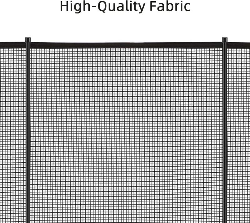Photo 1 of  Pool Safety Fence 55.9x5.5x5.5 inch Black Mesh Removable Pool Gate and Fence, Waterproof Child Safety Fencing for Inground Pool Easy to Install, Garden and Yard