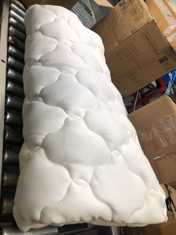 Photo 2 of Bedding Quilted Fitted King Mattress Pad Cooling Breathable Fluffy Soft Mattress Pad Stretches up to 21 Inch Deep, King Size, White, Mattress Topper Mattress Protector White - Curvy Pattern King