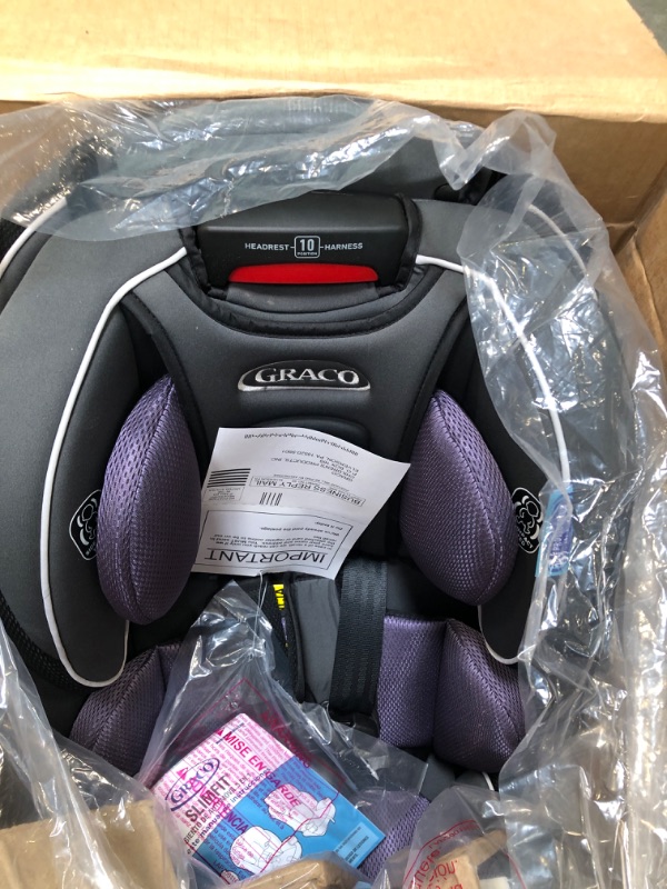 Photo 2 of Graco SlimFit 3 in 1 Car Seat, Slim & Comfy Design Saves Space in Your Back Seat, Annabelle, 1 Count (Pack of 1) SlimFit Annabelle