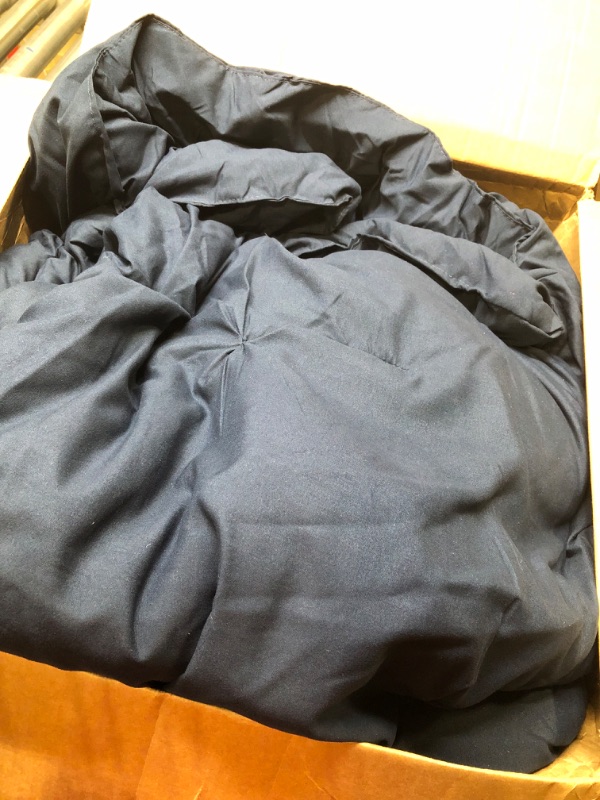 Photo 2 of 1600 Series Lightweight Goose Down Alternative Comforter Full/Queen / Navy Blue Full/Queen Navy Blue