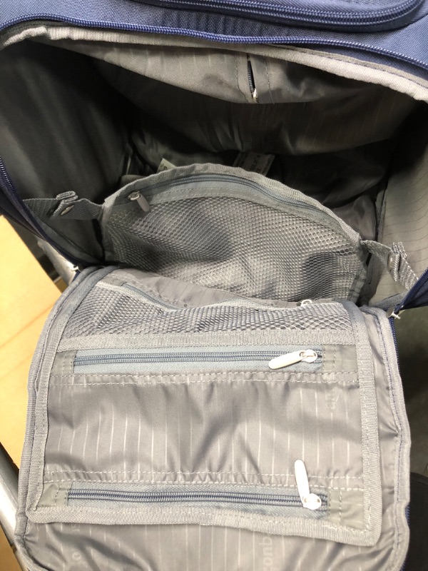 Photo 3 of Amazon Basics Underseat Carry-On Rolling Travel Luggage Bag, 14 Inches, Navy Blue Navy Blue Luggage Bag