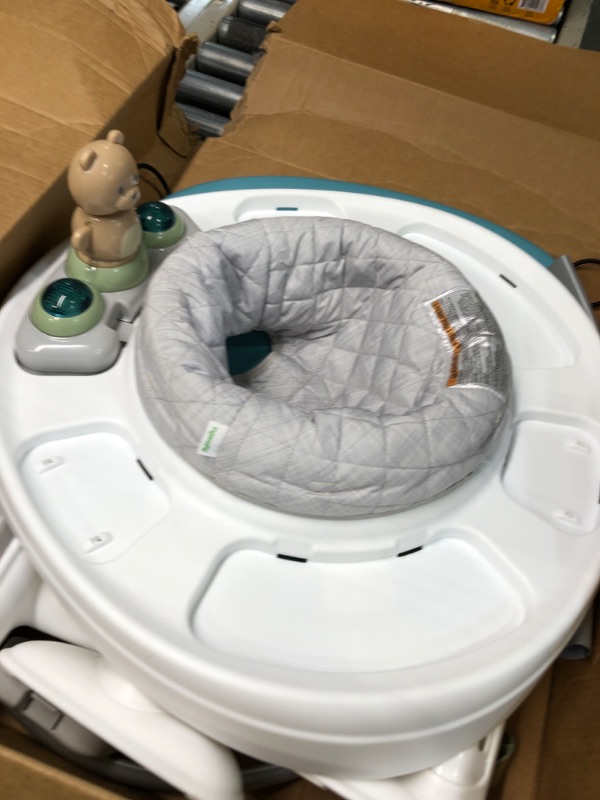 Photo 2 of Ingenuity Spring & Sprout 2-in-1 Baby Activity Center Jumper and Table with Infant Toys - Ages 6 Months +, First Forest