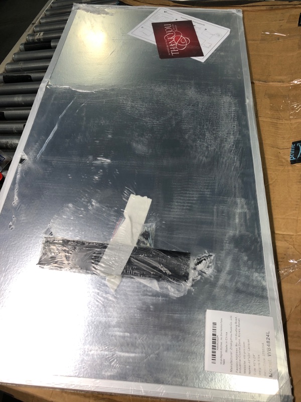 Photo 2 of VIZ-PRO Magnetic Dry Erase Board, 48 X 24 Inches, Silver Aluminium Frame