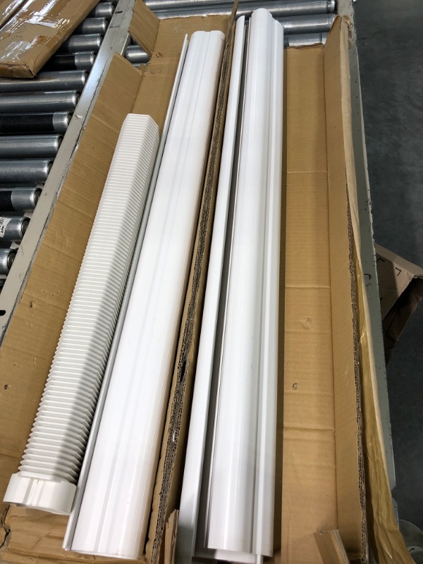 Photo 2 of 3" W 9Ft L Line Set Cover Kit for Mini Split Air Conditioners Decorative PVC Slim Line Cover for Central AC & Heat Pumps Systems Tubing Cover 3"W 9Ft L White