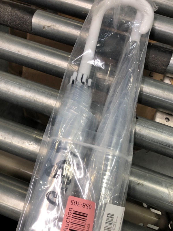 Photo 1 of 2 Pcs Mr and Mrs Clear Umbrella Wedding Clear Bubble Umbrella Stick Dome Rain Umbrellas Auto Open Transparent Umbrella Wedding Umbrella for Adult Women Men Bridal Shower Gifts